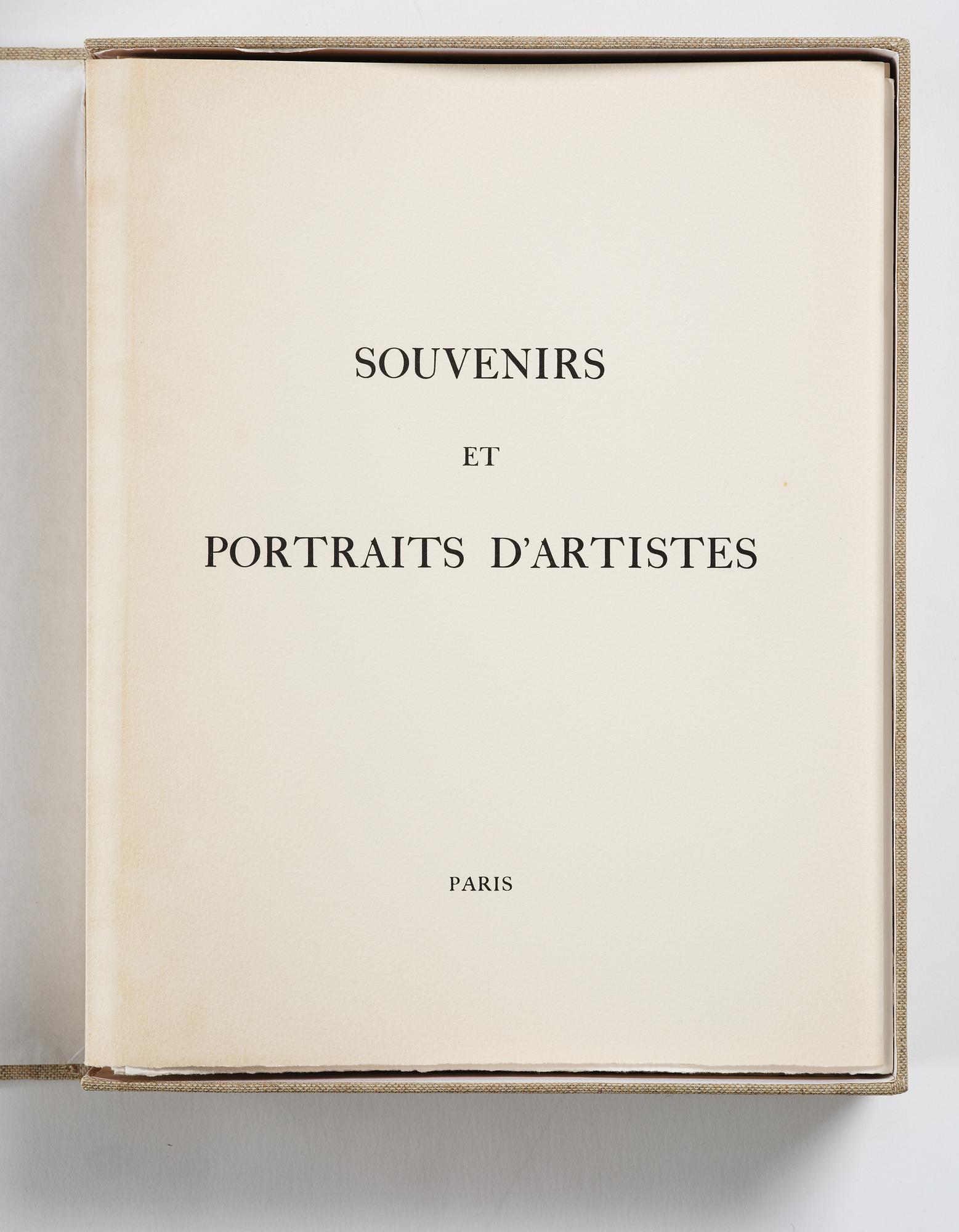 Souvenirs et portraits d'artistes.