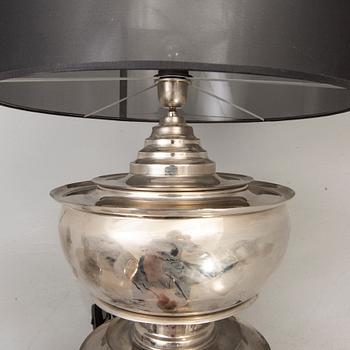 A pair of Eichholtz "Pagoda" 21st century metall table lamps.