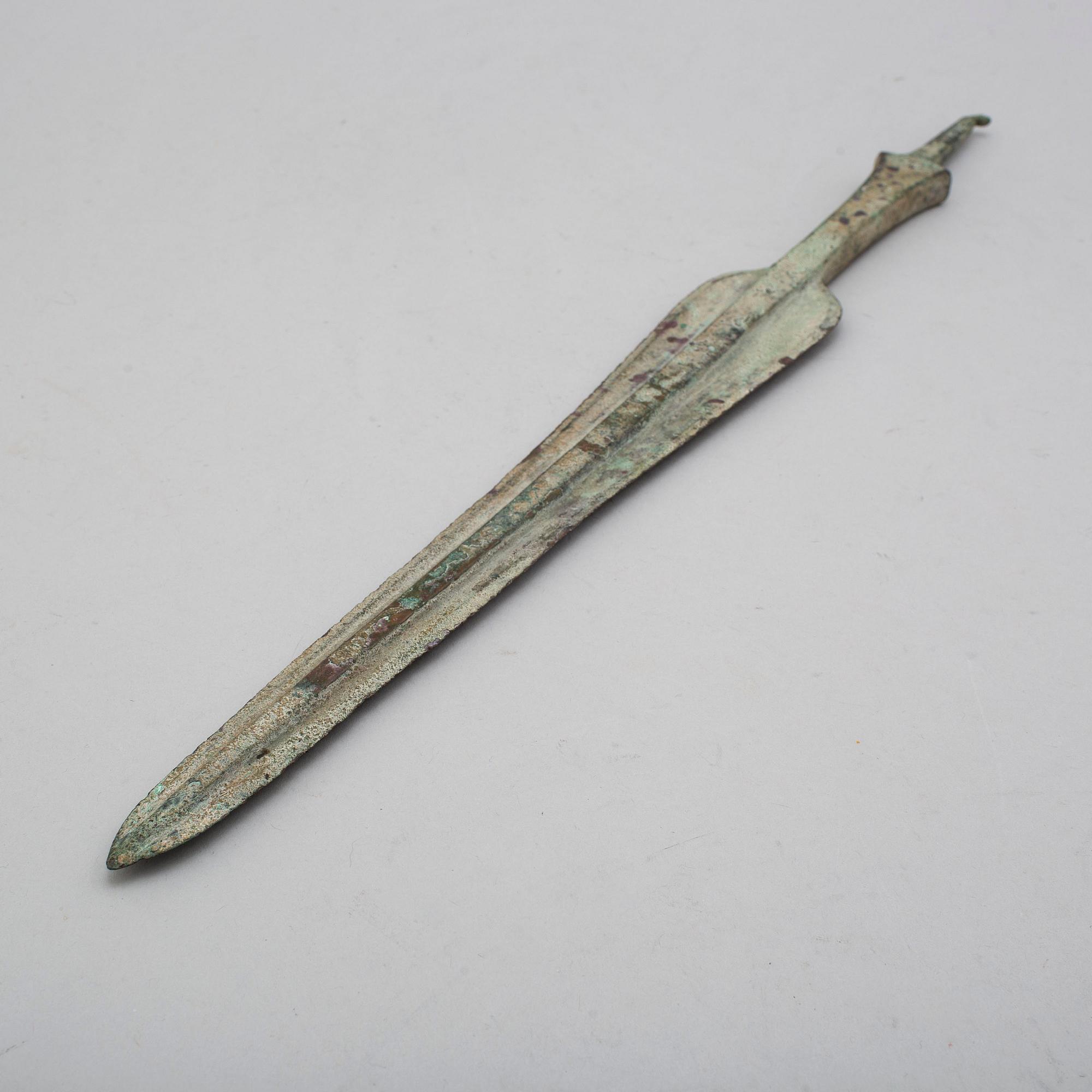 A bronze spearhead, probably Loristan around 1000 B.C.