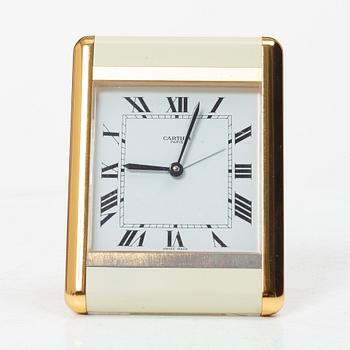Table clock, Cartier, second half of the 20th century.