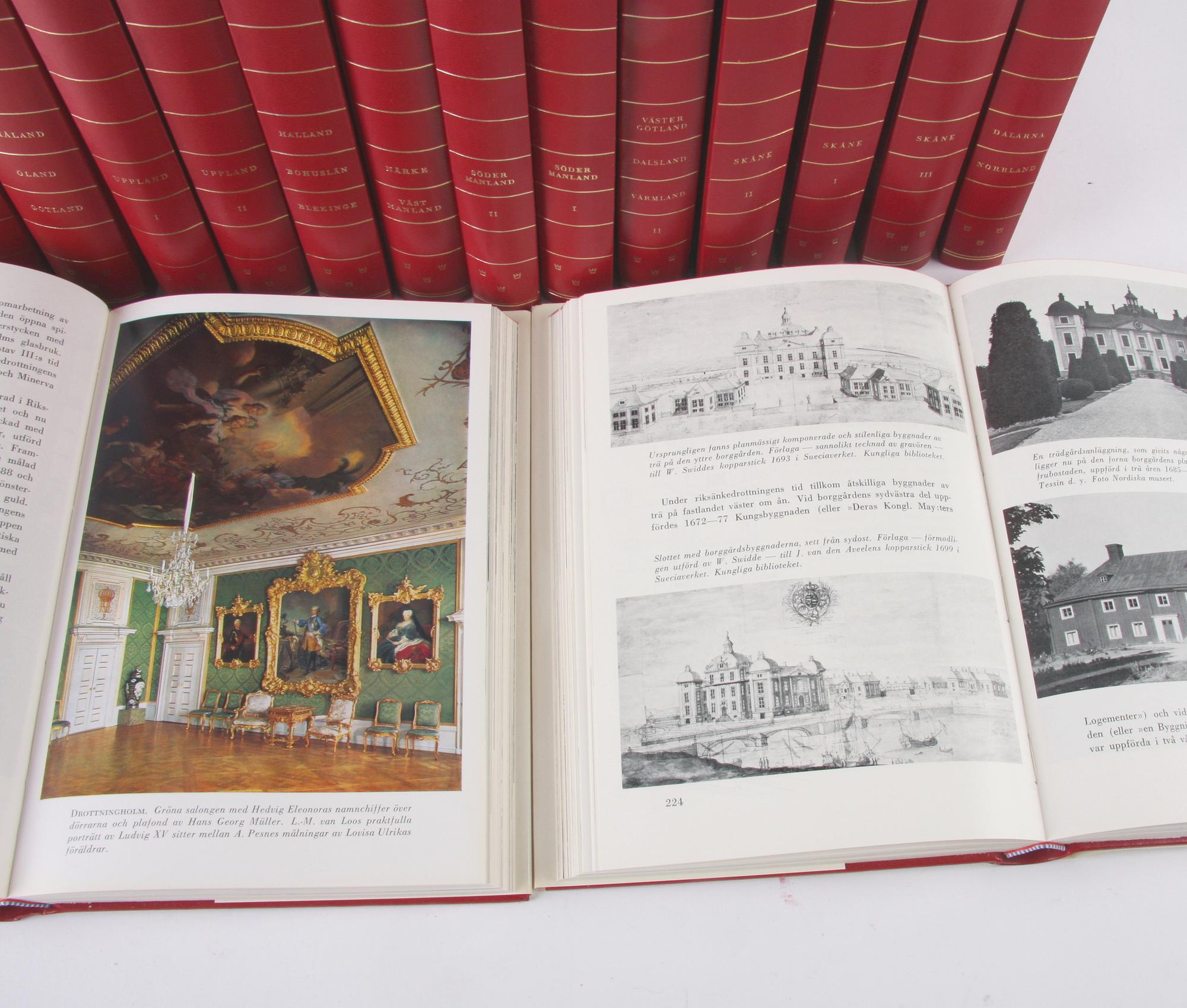 BÖCKER: "Svenska slott och herresäten", 18 vol, Allhems förlag, Malmö.