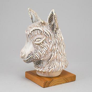 GUNNAR NYLUND, a stoneware sculpture, Rörstrand, mid 20th century.