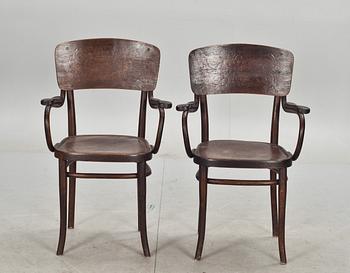 KARMSTOLAR, ett par. Thonet, 1900-talets början.