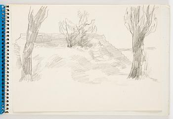 Lotte Laserstein, 3 skissböcker med blyertsteckningar.