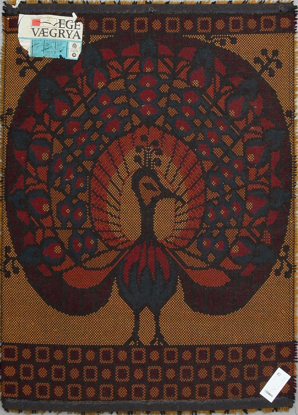 VÄGGRYA, "påfuggl 09", Ege, Danmark, 136x97.