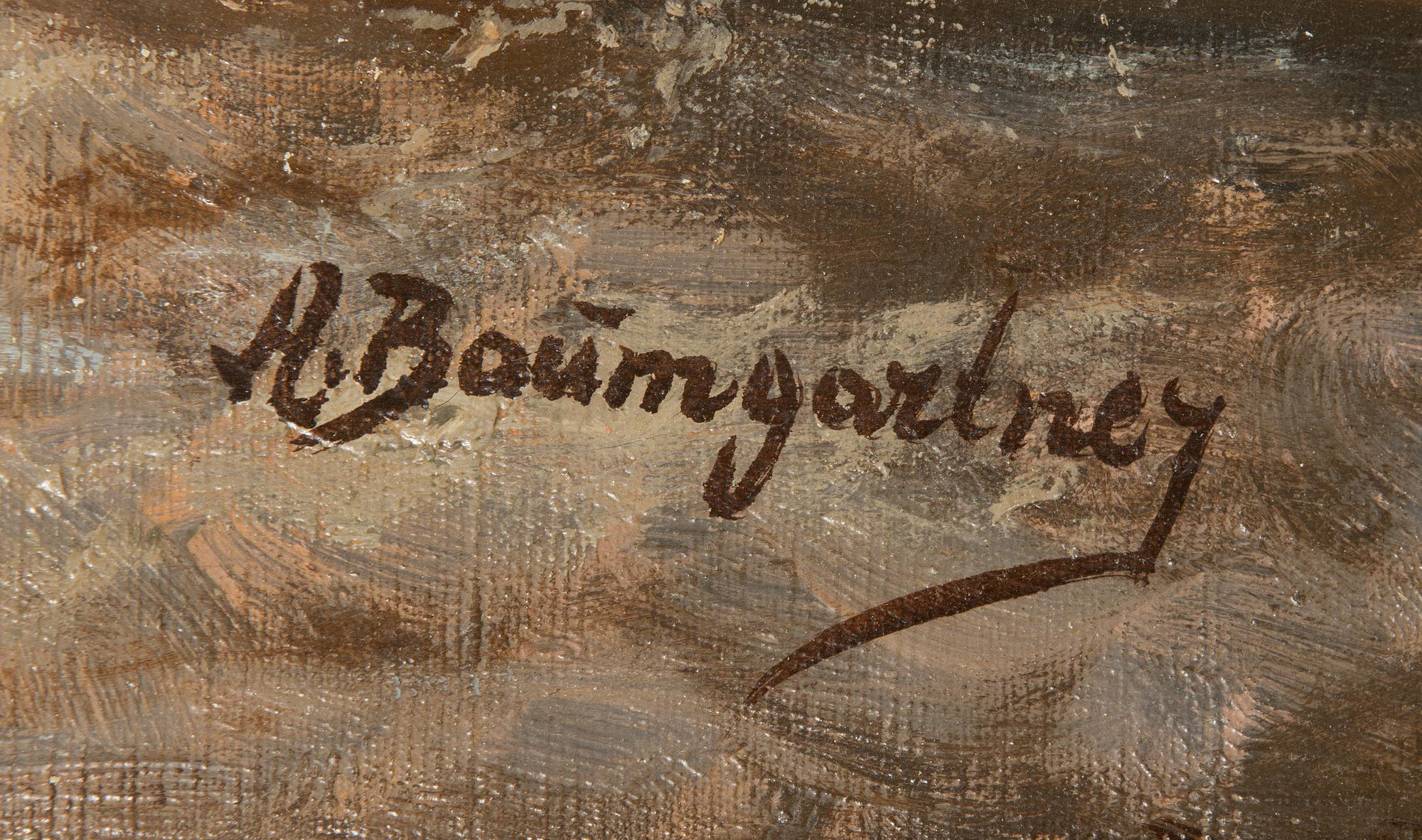 Adolf Baumgartner, oil on canvas, signed.
