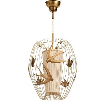 359. Hans Bergström, taklampa, modell "3", ateljé Lyktan, Åhus, 1940-50-tal.