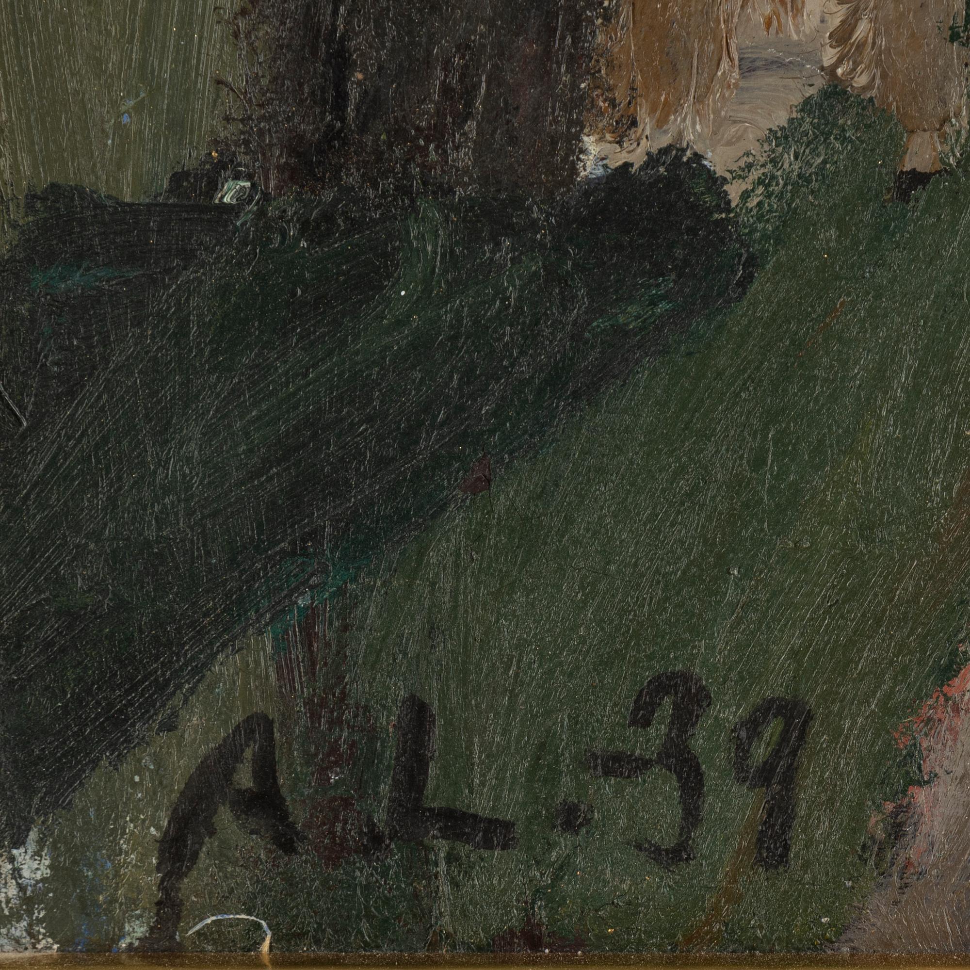 Alf Lindberg, oil on canvas, signed and dated -39.
