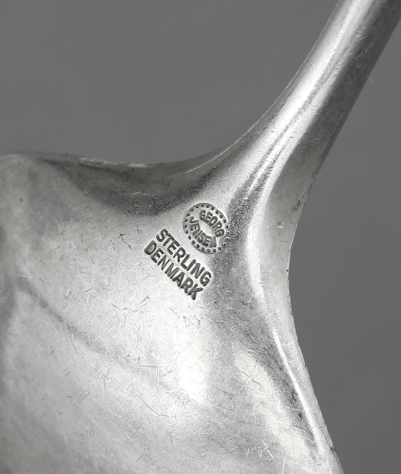 BESTICKSERVIS, silver, 38 delar. "Cypress", Tias Eckhoff, Georg Jensen, Köpenhamn. Vikt ca 1900 gram.