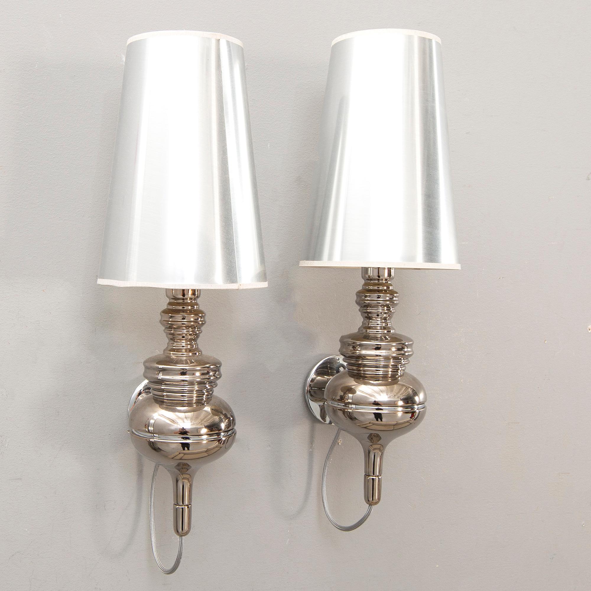 Jaime Hayón wall lamps a pair of "Josephine Mini Wall Light" Metalarte 2000s.