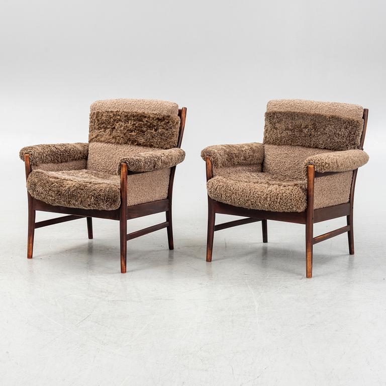 A pair of armchairs, second half of the 20th century.