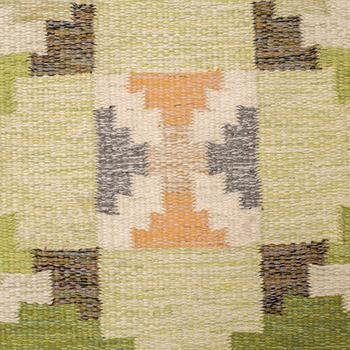 Ingegerd Silow, a carpet, flat weave, ca 285,5-286,5 x 196-198 cm, signed IS.