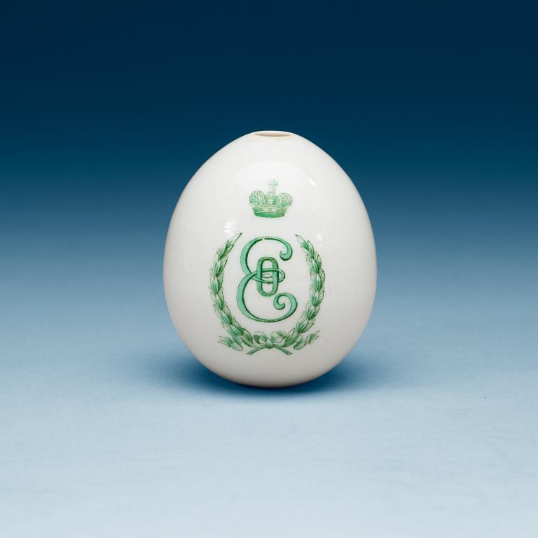 ÄGG, porslin. Ryssland, omkring 1900.