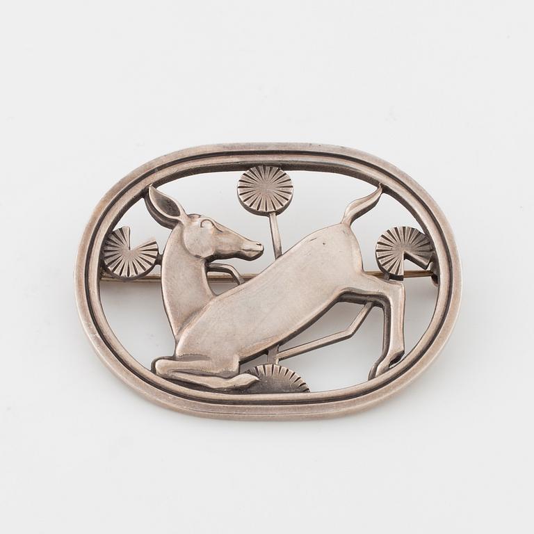 GEORG JENSEN, brosch, mellan 1933 - 1944.