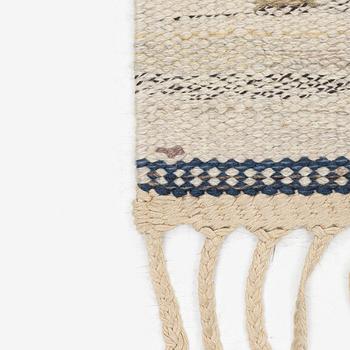 Märta Måås-Fjetterström, a carpet, 'Rutmattan med blått', flat weave, c 235 x 118 cm, signed AB MMF.