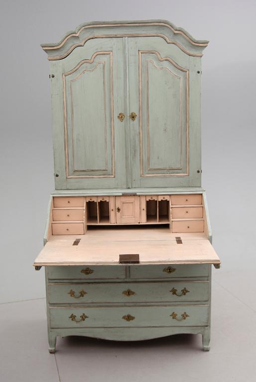 SKRIVSKÅP, rokoko, 1700-tal.