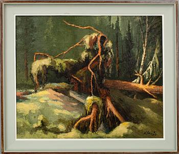 NIILO SUOJOKI (FINLAND), olja på duk, sign. och dat. 1961.
