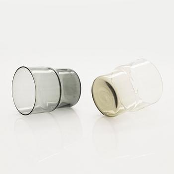 Saara Hopea, a 9-piece juice set, Nuutajärvi, Notsjö. Model designed in 1954.