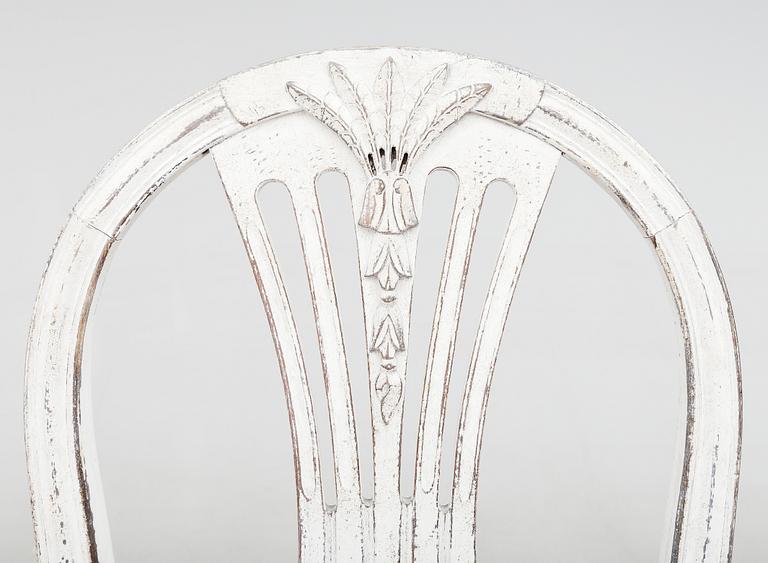 STOLAR, 8 st, gustaviansk stil, 1900-talets andra hälft.