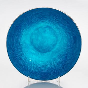 Eva Hidström, an enamelled sterling silver bowl, Kultakeskus, Hämeenlinna Finland 1973.