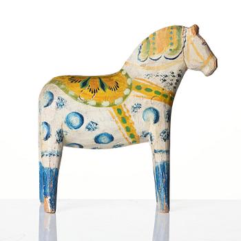 A Dalecarlian horse attributed to Karin Nisser (1883-1947), Vattnäs.