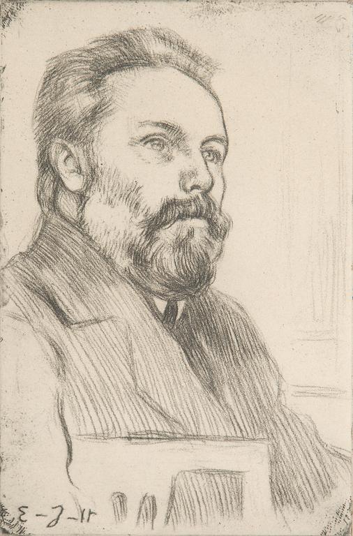 EERO JÄRNEFELT, etching. Signed and dated 1911.