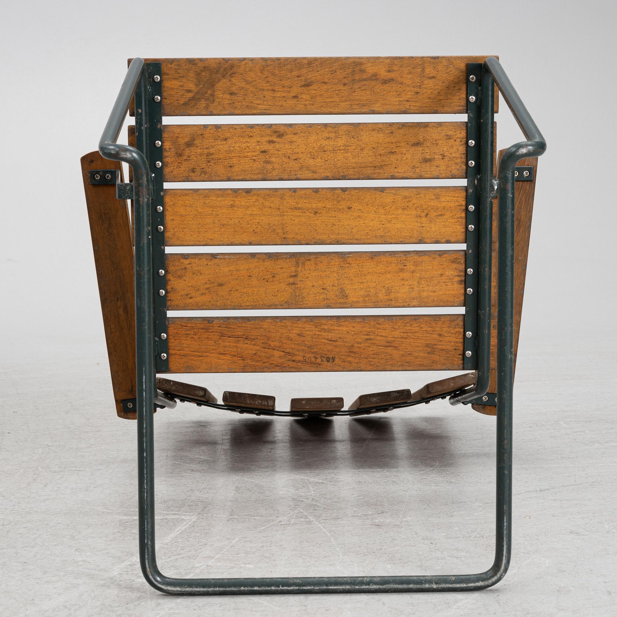 Arthur Lindquist, trädgårdsstolar, 4 st, modell A2, Grythyttan.