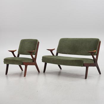 A sofa and an armchair, Svegards Markaryd, 1950's/60's.