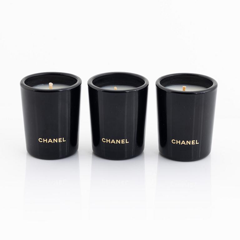 Chanel, scented candles.