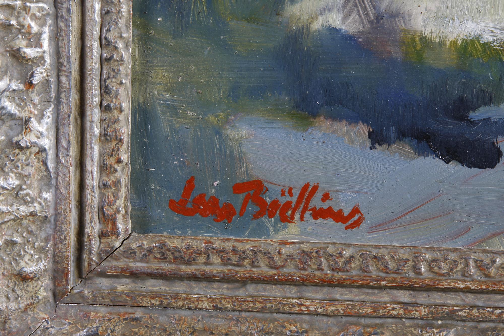 BOETHIUS, LARS, olja på pannå, sign.