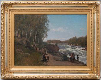 87A. Berndt Lindholm, WALKING BY THE RIVER.