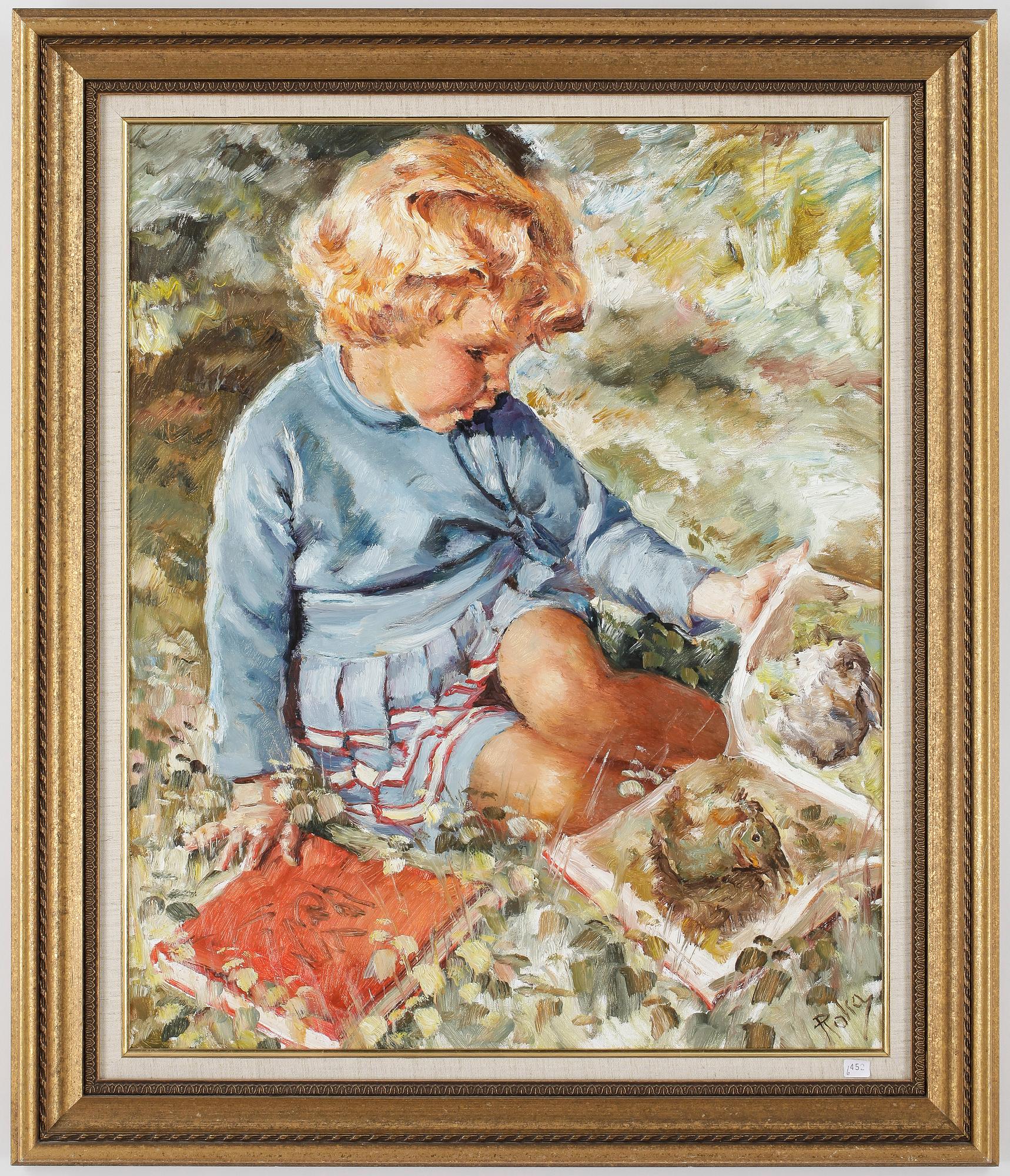 CHARLES ROKA, olja på duk, signerad.