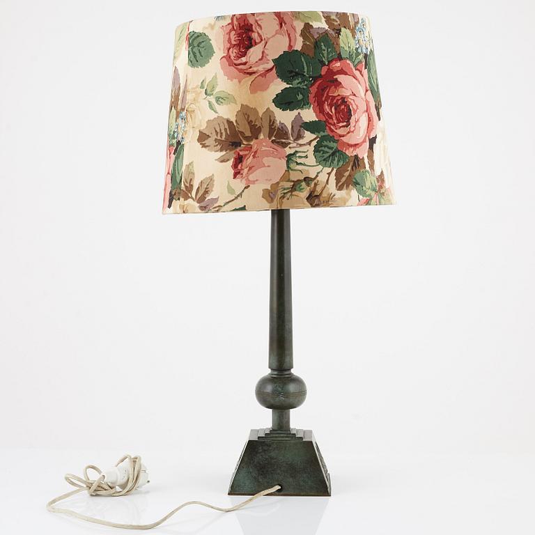 Bordslampa, Ciselörer Nyköping, 1930-tal.