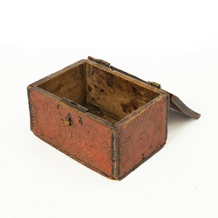Boxes, 3 pcs, folk art, 19th century.