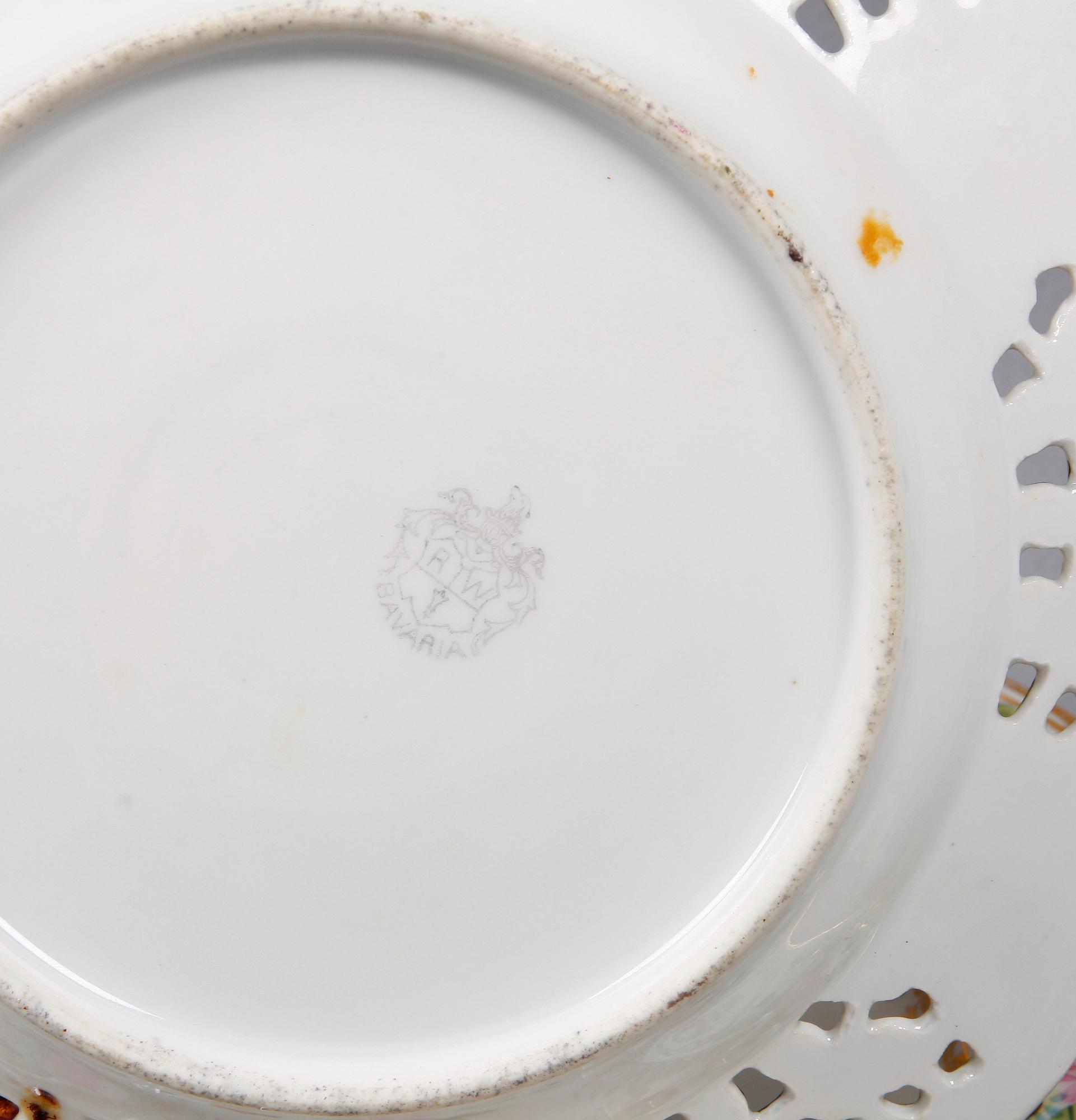 FRUKTSERVIS, 10 delar, porslin. Bavaria.