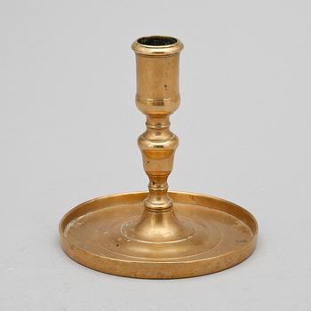 LJUSSTAKE, mässing, barock 1600/1700-tal.
