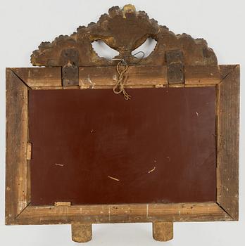 Mirror sconces, a pair, by Johan Martin Berg (mirror manufacturer in Gothenburg 1803-37), Empire.