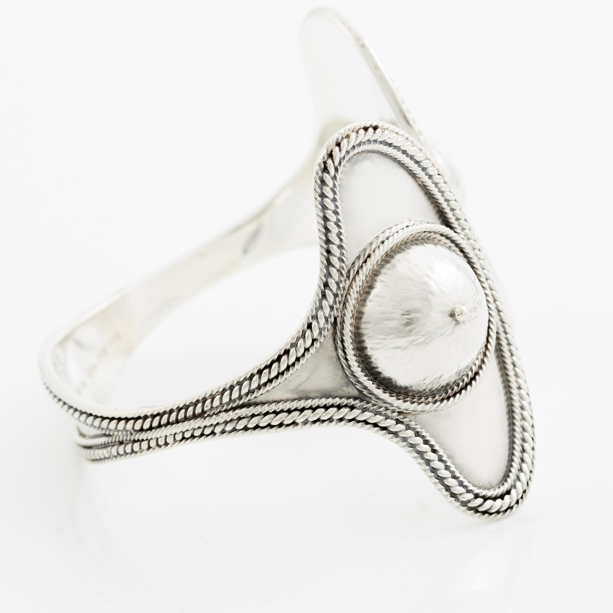 Rosa Taikon, a bangle, sterling silver, Stockholm 1978.