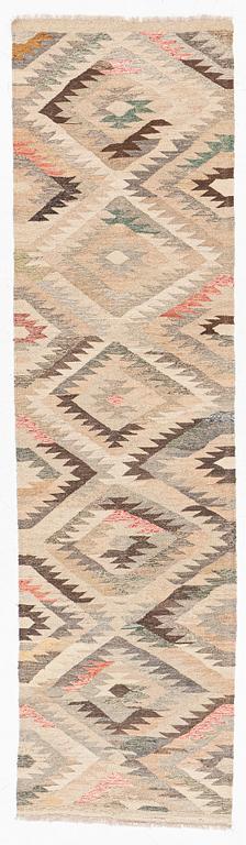 A Kilim runner, c. 290 x 80 cm.