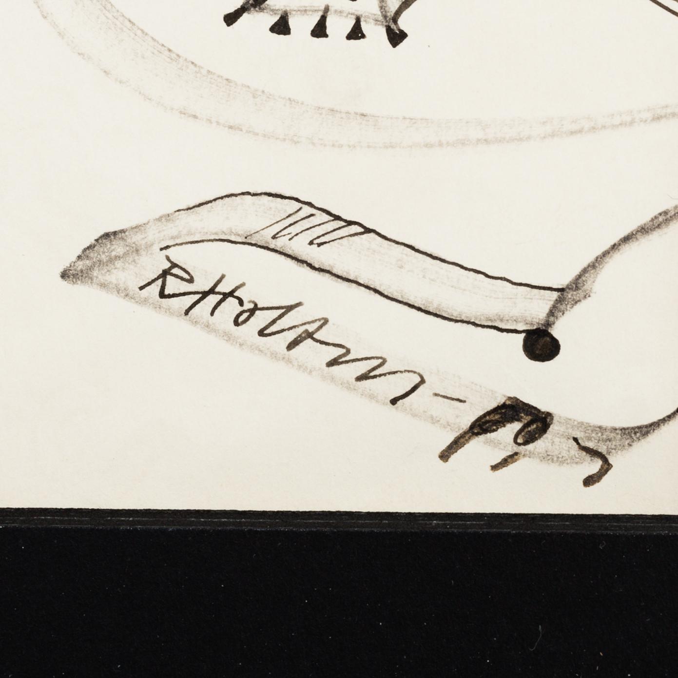 RAGNAR VON HOLTEN, ink and pencil on paper, signed.
