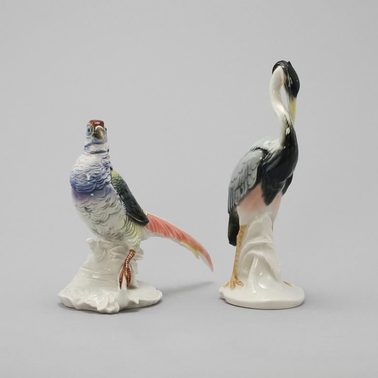 FIGURINER, 2 st, porslin, Ens, Tyskland, 1900-tal.