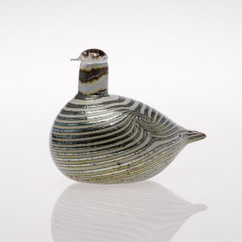 a glass bird, signed Oiva Toikka Nuutajärvi Notsjö.