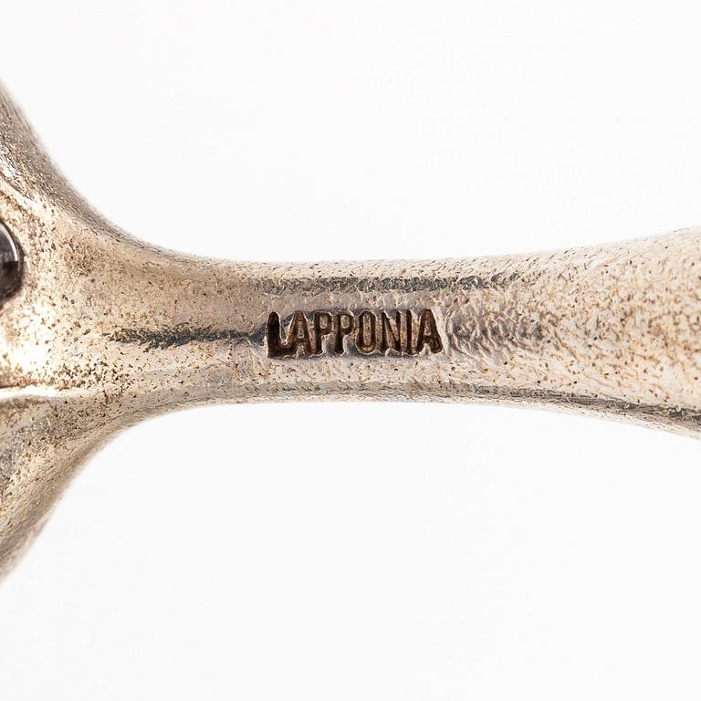 BJÖRN WECKSTRÖM, A sterling silver necklace "Nectaris" with acrylic and a bracelet. Lapponia 1978 and 1998.