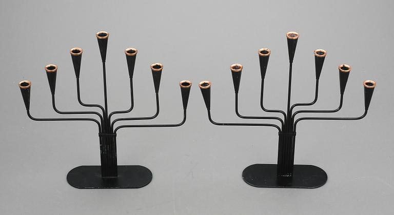 KANDELABRAR, ett par, Gunnar Ander, Ystad Metall.
