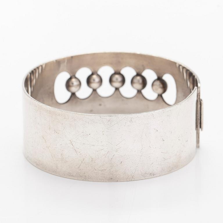 Heikki Kaksonen, a silver bracelet, Kaunis Koru, Helsinki 1962.
