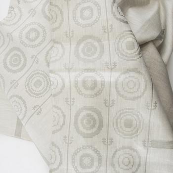 Dora Jung, fabric "Timber" for Tampella Finland damask approximately 230 x 133 cm.