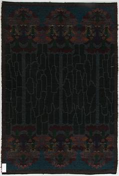 Maria Schwartzberg, rya modell för Finska Handarbetes Vänner. Ca 210 x 145 cm.