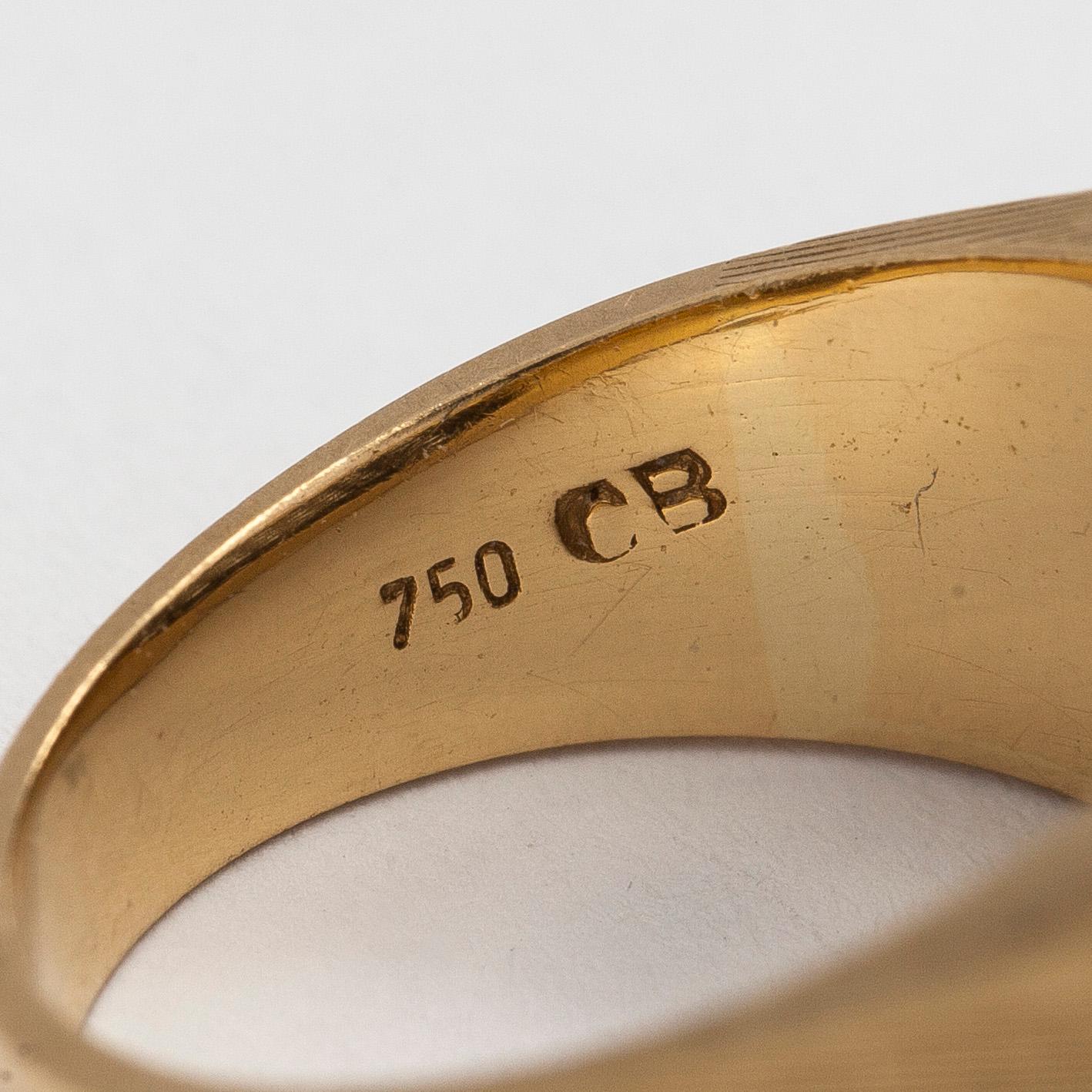 Ring, 18K guld och diamanter.