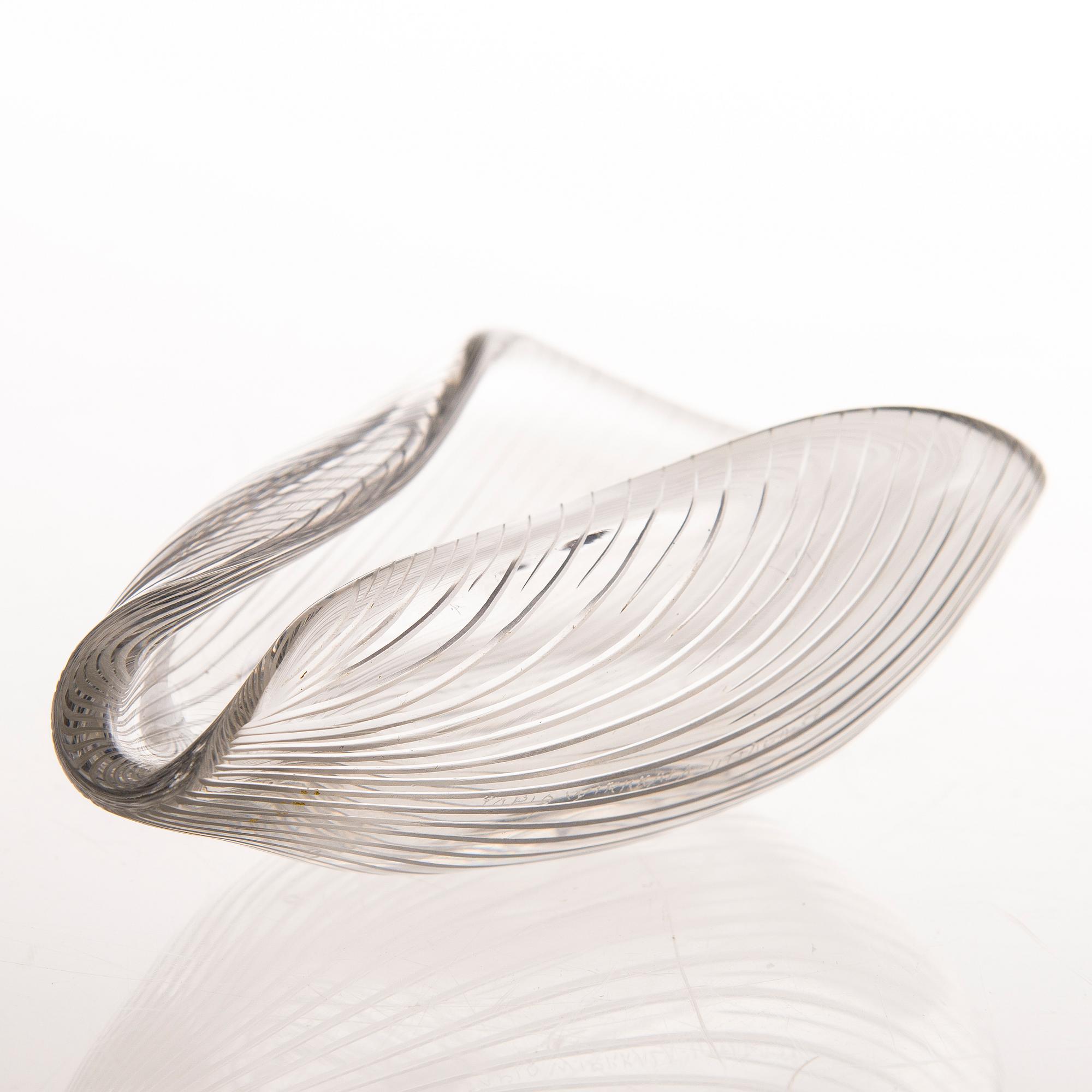 ART GLASS, model 3342, signed Tapio Wirkkala Iittala -57. - Bukowskis