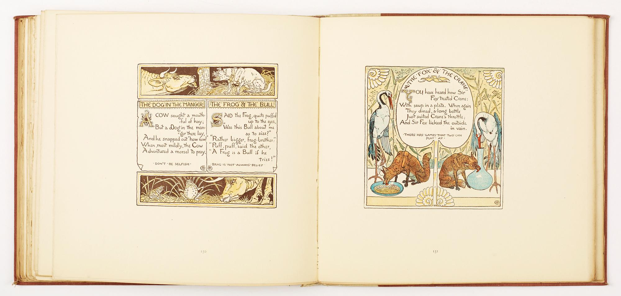 BARNBOK, "Triplets comprising The Baby´s Opera..." numr 171/750, ill av Walter Crane, London 1899.